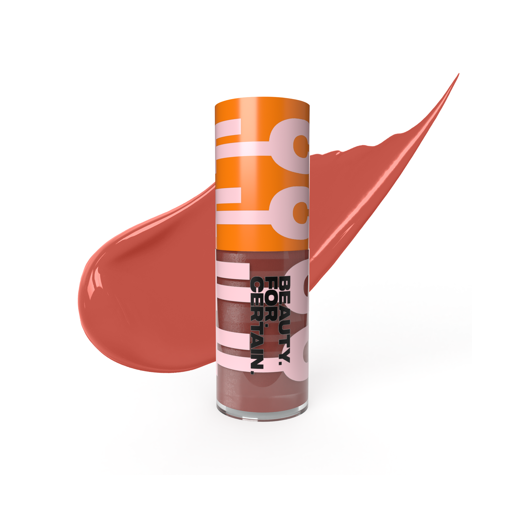 Component with swatch for Beauty. For. Certain. Matte Liquid Lipstick #29 Terracotta.