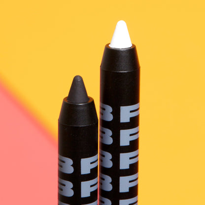 perfect collab eyeliner duo | rich blk + chalk