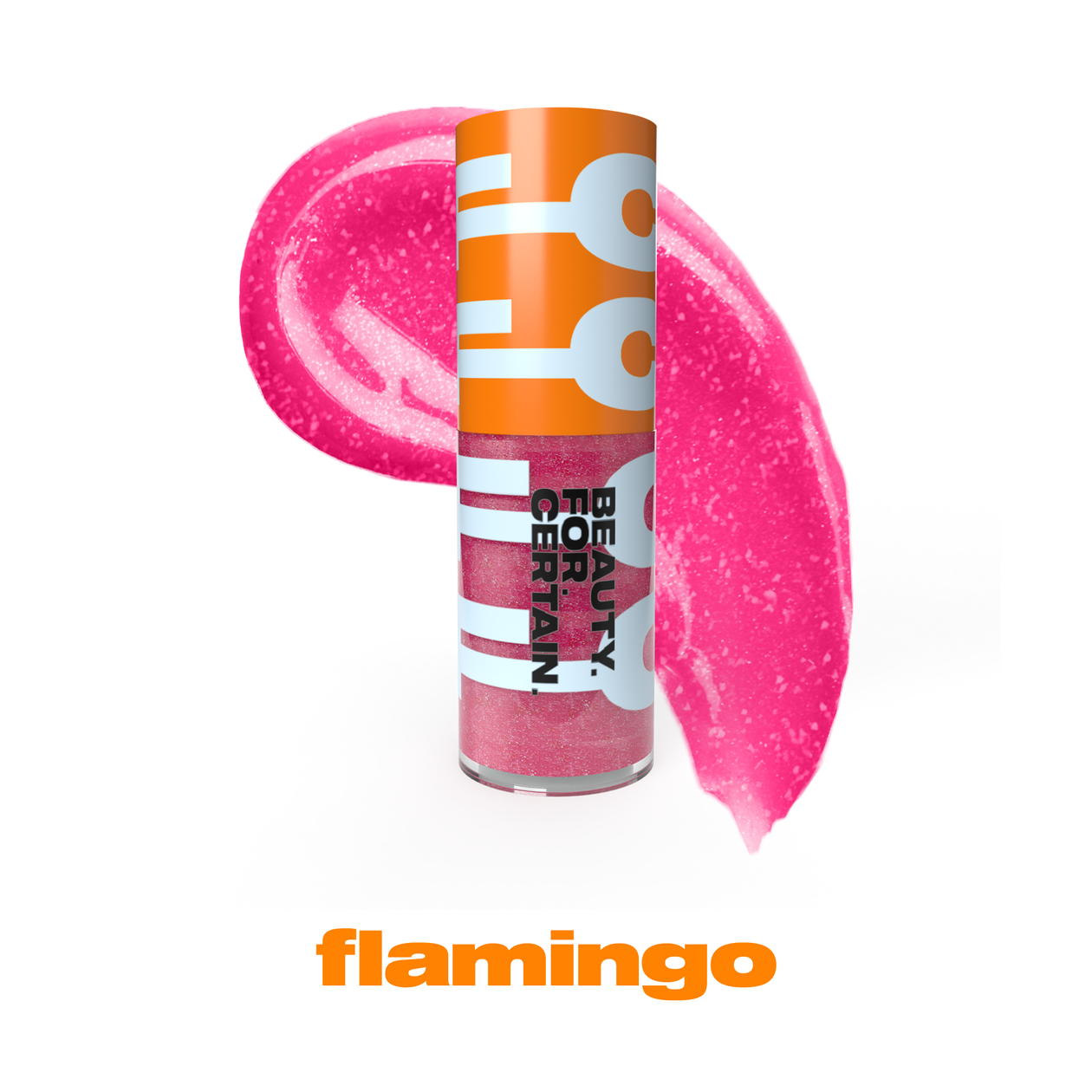 high-pigment gloss: flamingo